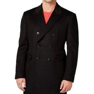 Ralph Lauren Long men's Dress Topcoat - Winter coat Double-Breasted Wool Blend A